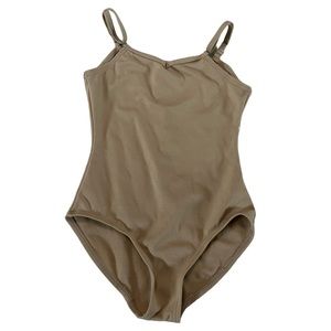 Capezio Nude Leotard Bodysuit Size Medium